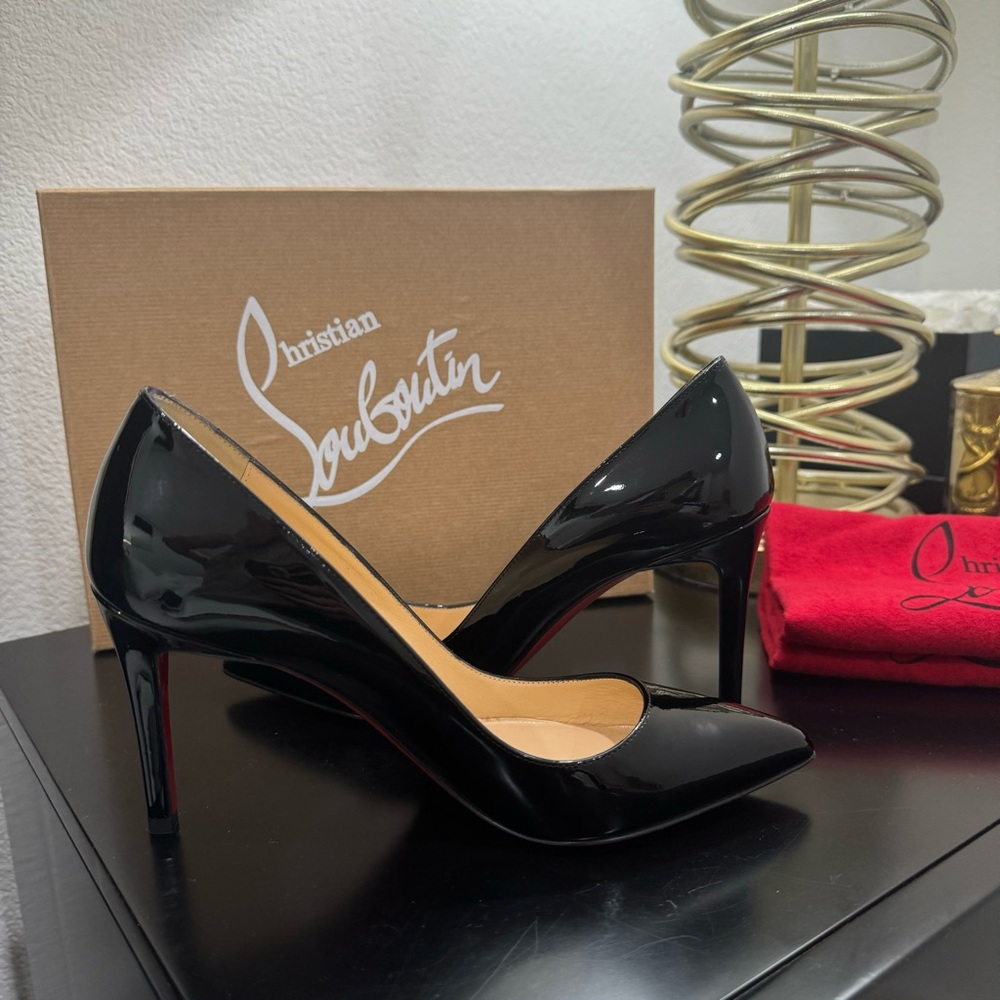 Christian Louboutin Pigalle Follies 85 Patent Black 36.5 - Picture 5 of 10